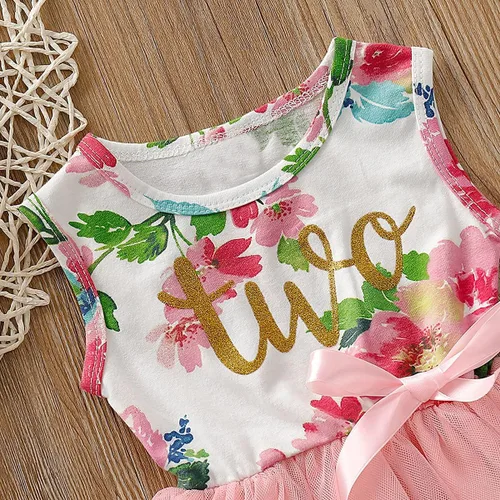 Miniatura 6 de Conjunto de vestido de cumpleaños para bebé niña de dos años