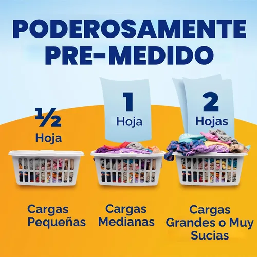 Miniatura 9 de Arm & Hammer Power Sheets Detergente para lavar, aroma fresco a brisa, sin desorden, liviano y apto para viajes, 35 unidades, hasta 70 cargas