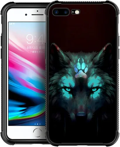 Miniatura 15 de CARLOCA Funda compatible con iPhone 13 Pro, diseño gráfico de identidad negra espiritual lobo, a prueba de golpes, antiarañazos, para iPhone 13 Pro