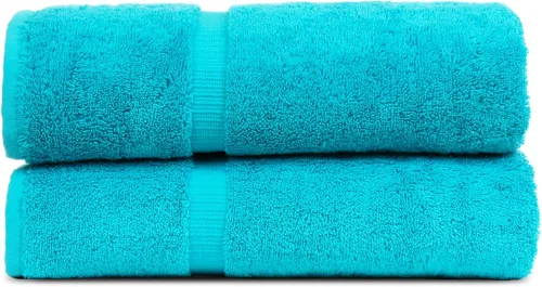 Miniatura 35 de Luxury Hotel & Spa Collection - Toalla ecológica de 100% algodón turco de 27 x 54 pulgadas (27 x 54 onzas), de secado rápido, para baño, borde