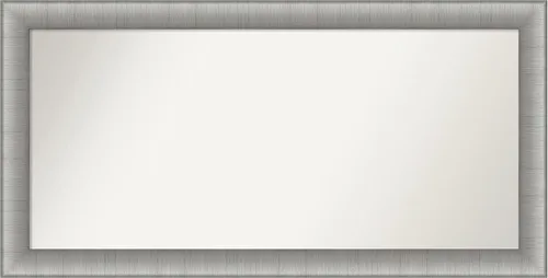 Miniatura 169 de Amanti Art Espejo de baño plateado para sobre fregadero, 28 x 47 pulgadas, espejo rectangular de plata imperial, marco de madera tradicional de gran