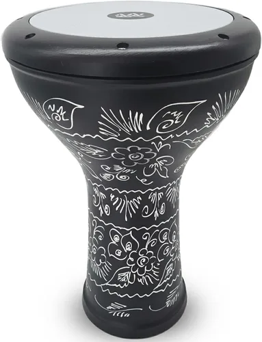 Miniatura 9 de La Darbuka Doumbek de Estilo Egipcio de 17 Pulgadas de Zaza Percussion (Negra)