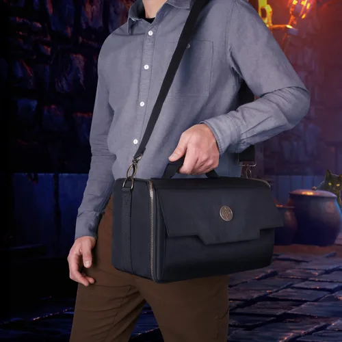 Miniatura 6 de ENHANCE Bolsa de figuras en miniatura – Estuche compacto de almacenamiento y transporte para miniaturas DnD con correa, 3 bandejas de espuma