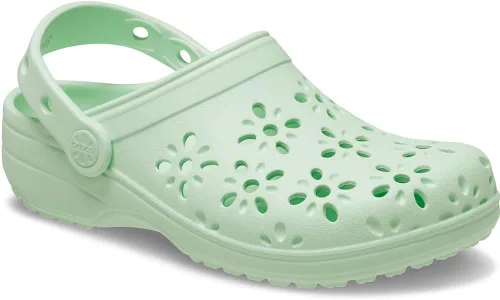 Miniatura 8 de Zuecos Crocs clásicos para niños con diseño floral