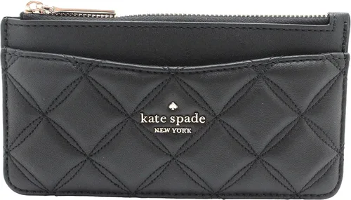 Kate Spade New York Natalia - Tarjetero delgado grande color negro, Negro -, Funda tipo cartera para tarjetas