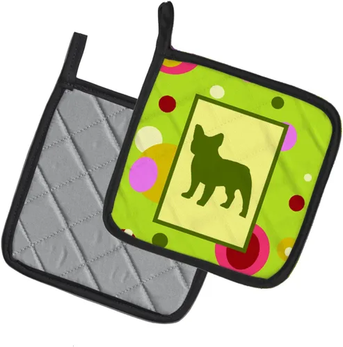 Miniatura 2 de Caroline's Treasures CK1128PTHD - Juego de soportes para ollas de bulldog francés para cocina, resistentes al calor, almohadillas calientes
