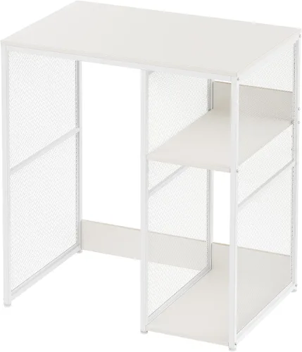 Miniatura 7 de KirKical Gabinete de Bar de Café de 3 Niveles con Espacio para Mini Refrigerador, Soporte de Microondas de Estilo Simple Estante de Panadería, Blanco