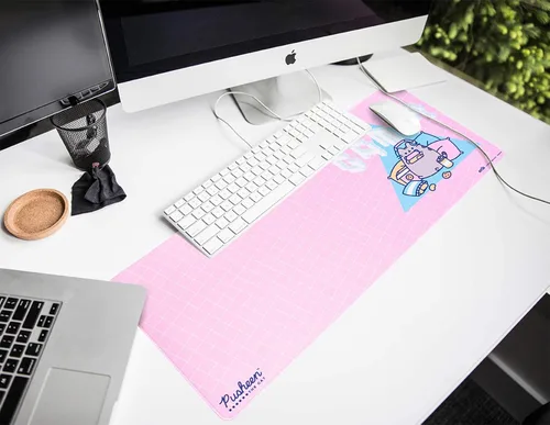 Miniatura 7 de Grupo Erik Alfombrilla de mouse XXL - Pusheen Regalos para los amantes de los gatos Alfombrilla de escritorio para juegos de 31.5 x 13.8 pulgadas