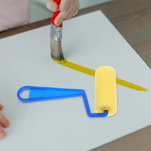 Miniatura 9 de NUOBESTY Paquete de 4 pinceles de esponja de pintura, espuma suave para lienzo, papel, manualidades de madera, herramientas de arte ideales
