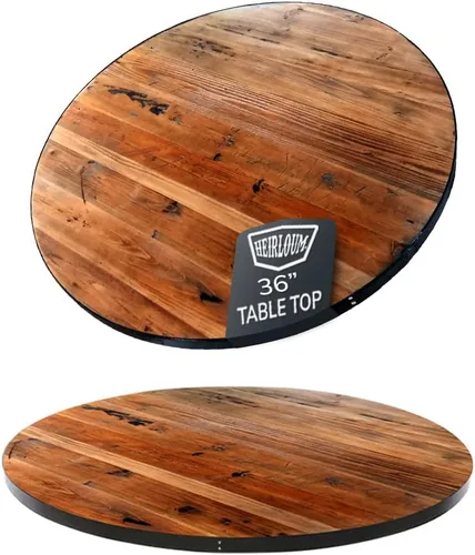 Miniatura 15 de Mesa de madera recuperada, pieza de madera reciclada rústica perfecta para cocinas, comedor y mesas auxiliares