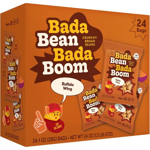 Miniatura 3 de Enlightened Bada Bean Bada Boom - Proteína a base de plantas, libre de gluten, vegana, crujientes y tostadas (habas), 110 calorías por porción