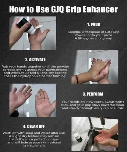 Miniatura 6 de Potenciador de agarre hidrofóbico, avanzado resistente al sudor, tiza potente para escalada, levantamiento, gimnasia y entrenamiento en interiores