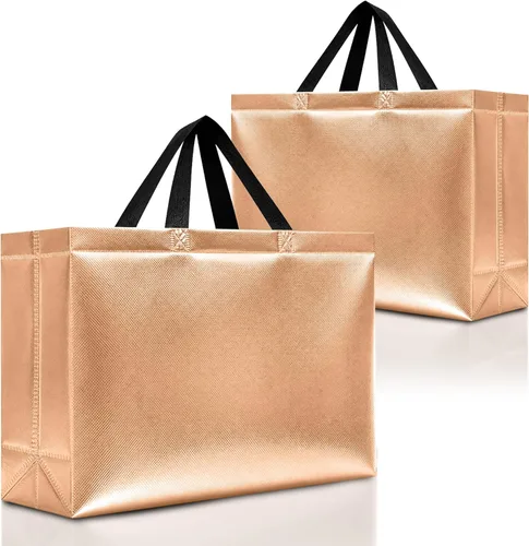 Miniatura 16 de Nush Nush Bolsas de regalo extragrandes de colores mixtos, juego de 12 bolsas de regalo extragrandes reutilizables de colores surtidos con asas