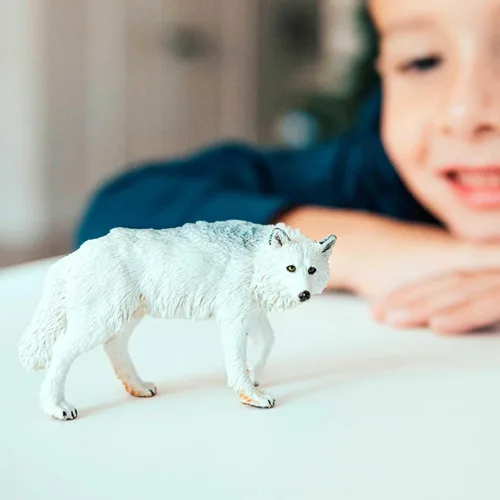 Miniatura 2 de Safari Ltd. Figura de lobo blanco, realista, pintada a mano de 3.6 pulgadas, juguete educativo para niños, niñas y niños a partir de 3 años