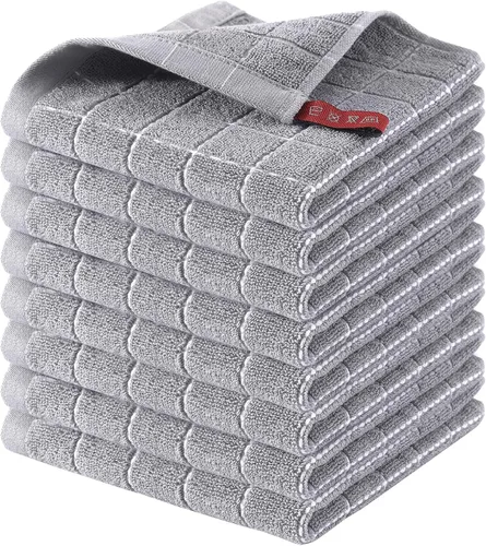 Miniatura 110 de Homaxy Paños de cocina 100% algodón de felpa, toallas de cocina ultra suaves y absorbentes para la cocina, adecuadas para secar y lavar platos