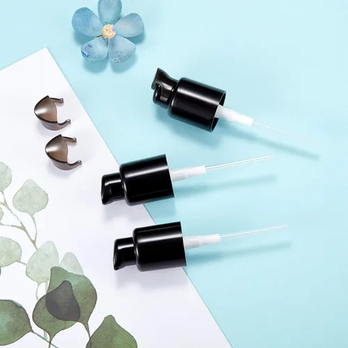 Miniatura 3 de Boao 4 piezas de repuesto para base de maquillaje líquido cosmético de plástico bomba de botella de repuesto para dispensador de bomba (negro)