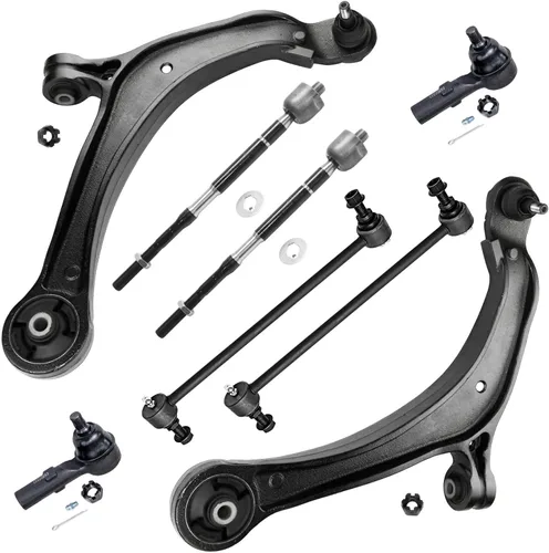 Miniatura 259 de Detroit Axle - Kit de brazos de control de extremo delantero de 8 piezas para Dodge Dakota 00-04, Durango 00-03, 4 brazos de control superior e