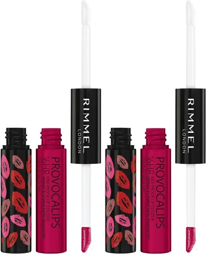 Miniatura 12 de Rimmel London Provocalips 16hr a prueba de besos color labial - Lápiz labial líquido de dos pasos para fijar el color y el brillo - 730 Make Your