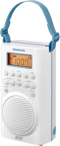 Miniatura 9 de Sangean H205TQ Radio digital de sintonización AM/FM/Alerta meteorológica portátil, resistente al agua para la ducha, turquesa