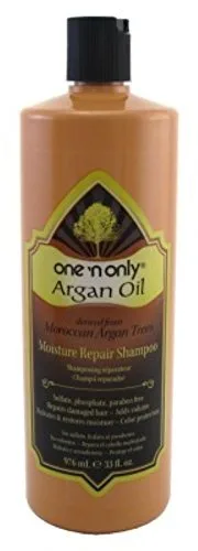 One 'n Only Champú reparador de humedad con aceite de argán que reequilibra los niveles del cabello añade volumen y brillo repara el daño de