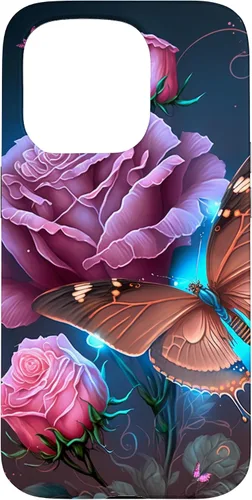Miniatura 14 de Family Butterfly Rose Flower Firefly PC Case for iPhone 17