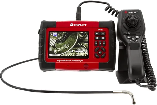Miniatura 7 de Triplett BR350 Videoscopio de alta definición con vista frontal y lateral con cámaras duales impermeables de 5mm y pantalla LCD a color de 5