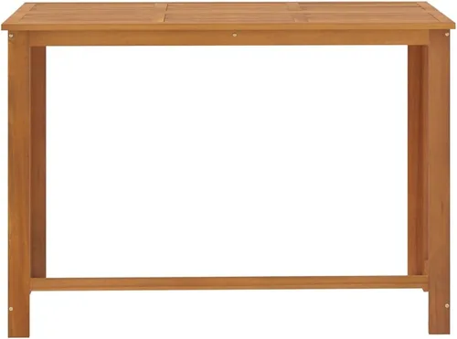 Miniatura 4 de Ensemble de Bar de Jardin 9 Pièces en Bois d'Acacia Massif Gris, Table Rectangulaire et 8 Tabourets avec Coussin Amovible Pour Terrasse, Jardin, Grey