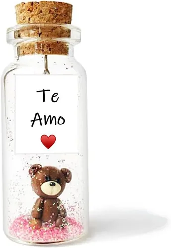 Miniatura 13 de Kseniya Revta Mensaje romántico en una botella para regalar a tu novio o novia - Tarro de los deseos con una tarjeta para tu esposo o esposa