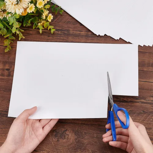 Miniatura 3 de BENECREAT 18 hojas de cinta blanca de doble cara tamaño A4 de 8.3 x 11.5 pulgadas, hoja adhesiva fuerte (0.004 in) para manualidades de Navidad