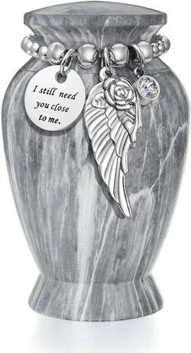 Miniatura 30 de Dletay Urnas pequeñas para cenizas humanas, recuerdo de 2.85 pulgadas, mini urna de cremación conmemorativa para mujeres y hombres, urnas funerarias