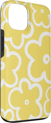 Miniatura 3 de iPhone 16 Cute Flower Pattern Wildflower Lemon Yellow and White Floral Case