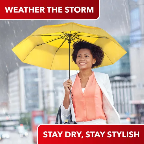 Miniatura 89 de REPEL Windproof Travel Umbrella - Compact & Withstands Winds up to 85MPH , Strongest Premium Auto Folding Umbrella for Rain and Sun - Durable, Light