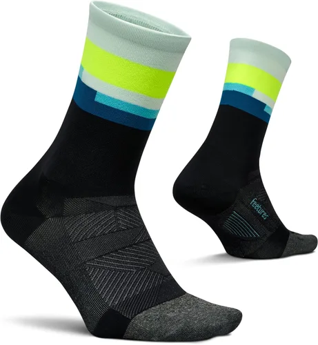 Feetures Elite Ultra Light Cushion Mini Crew Sock - Calcetines deportivos con compresión dirigida