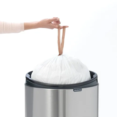 Miniatura 7 de Brabantia bote de basura táctil de 10.6 galones para cocina nuevo (acero brillante) con tapa removible, apertura de tacto suave, bote de basura +