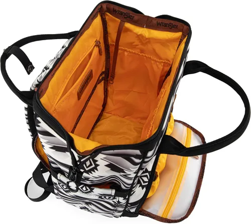 Miniatura 4 de Wrangler - Mochila Azteca Organizada, Mochila de Día, Bolsa de Viaje para Bebé con Correa para Cochecito y Bolsillos Laterales para Botellas, Angel
