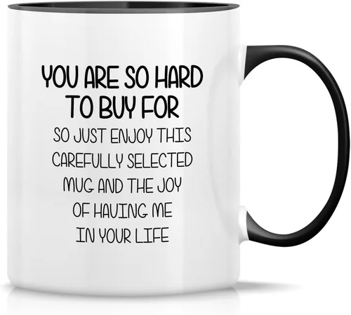 Miniatura 7 de Retreez Taza divertida – You Are So Hard to Buy For Enjoy This Mug and the Joy - Tazas de café de cerámica de 11 onzas, sarcasmo, sarcástico
