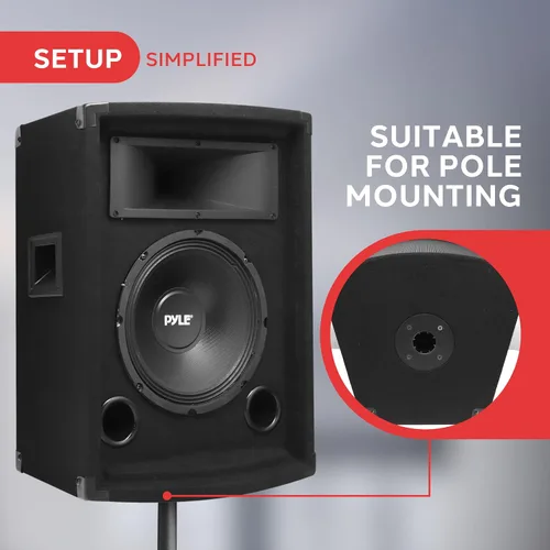 Miniatura 4 de PYLE-PRO PADH1079 – 500 W 10 pulgadas Gabinete de altavoces de dos vías