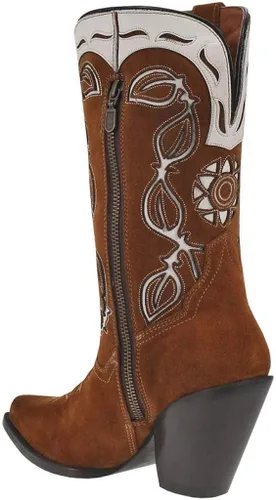 Miniatura 5 de Dan Post Boots Womens Moni Tool-Inlay Snip Toe Boots Mid Calf Mid Heel 2-3" - Brown