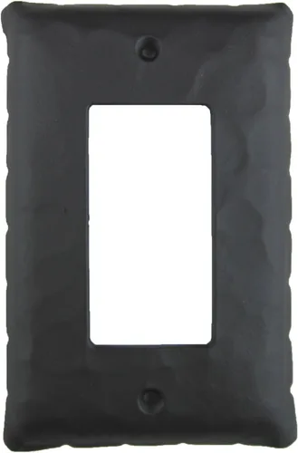Rustic Rancho Cubierta de placa de interruptor de decoración simple de hierro forjado EPH43 (negro)