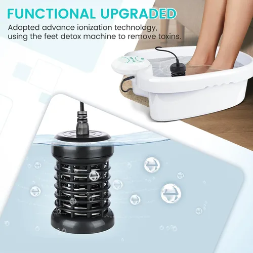 Miniatura 6 de Máquina iónica de desintoxicación del baño de pies, máquina de desintoxicación de pies con lavabo de masaje, baño de pies iónicos para uso