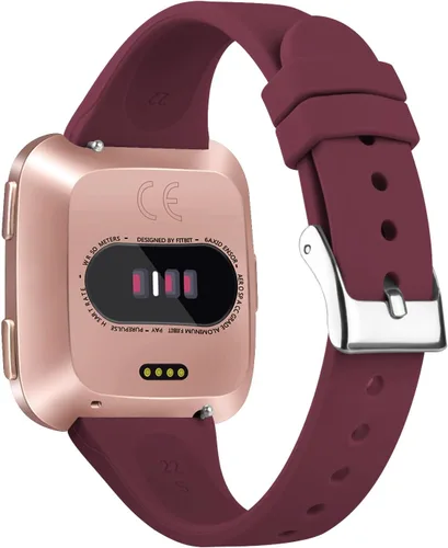 Miniatura 5 de Tobfit Pack 3 bandas delgadas compatibles con Fitbit Versa 2 Bands/Fitbit Versa/Fitbit Versa Lite/SE, pulsera de repuesto de silicona para hombres