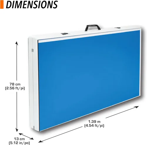 Miniatura 6 de HEAD Mesa de tenis de mesa de tamaño completo para exteriores, rendimiento para todo tipo de clima, juego profesional en cualquier lugar