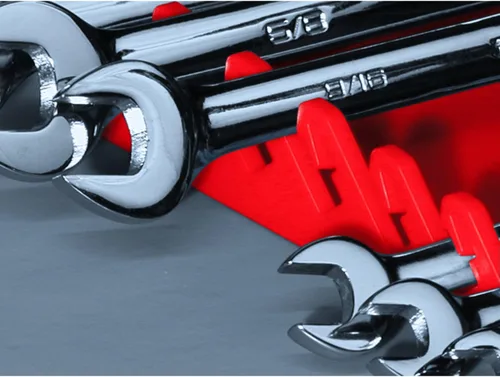 Miniatura 3 de Ernst Manufacturing 5048 Organizador de Llaves Gripper, 10 Herramientas, Rojo