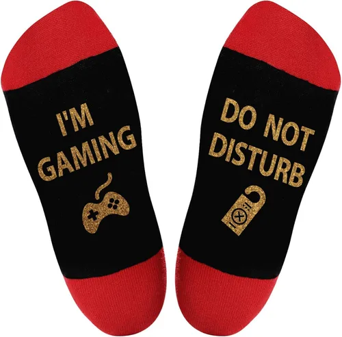 Miniatura 3 de Calcetines divertidos para videojuegos, calcetines novedosos para hombres, mujeres, adolescentes y niños, calcetines de vestir de algodón, regalo