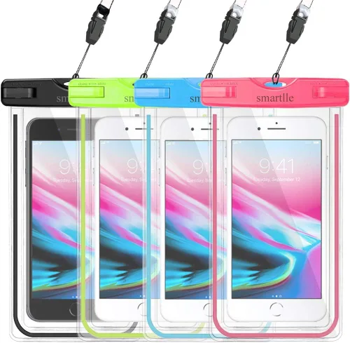 Miniatura 7 de Funda impermeable para teléfono, paquete de 2, bolsa seca para teléfono celular para iPhone 14, 13, 12, 11 Pro Max, XS Plus XR, Galaxy S23 S22 S21