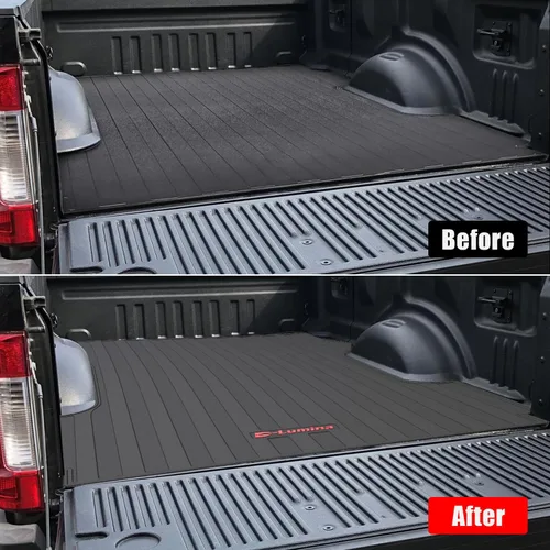 Miniatura 9 de D-Lumina Tapete de cama – Compatible con Ford F250 F350 F450 2017-2024 con camas de 6.8 pies – 3D TPV resistente revestimiento de caja de camión