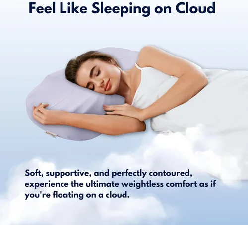 Miniatura 3 de Almohada para aliviar el dolor de cuello, almohada cervical para dormir con diseño único Wave Valley para un masaje suave, almohada para dormir