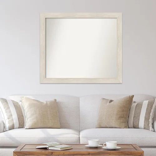 Miniatura 4 de Amanti Art Espejo personalizado, espejo de baño de madera dura, espejo de pared o espejo de tocador de baño sobre el fregadero (37 x 43 pulgadas)