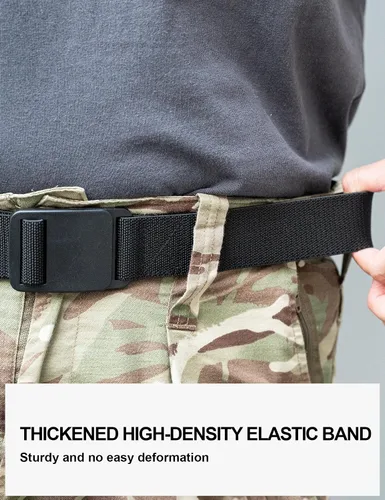 Miniatura 4 de Cinturón de golf de nailon elástico para hombre, cinturón táctico militar, cinturón elástico para hombre, cinturón elástico para pantalones