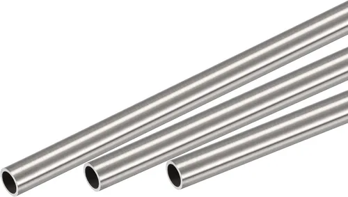 Miniatura 35 de uxcell Tubo redondo de acero inoxidable 304 0.236 in OD 0.020 in espesor de pared 11.811 in longitud 3 piezas